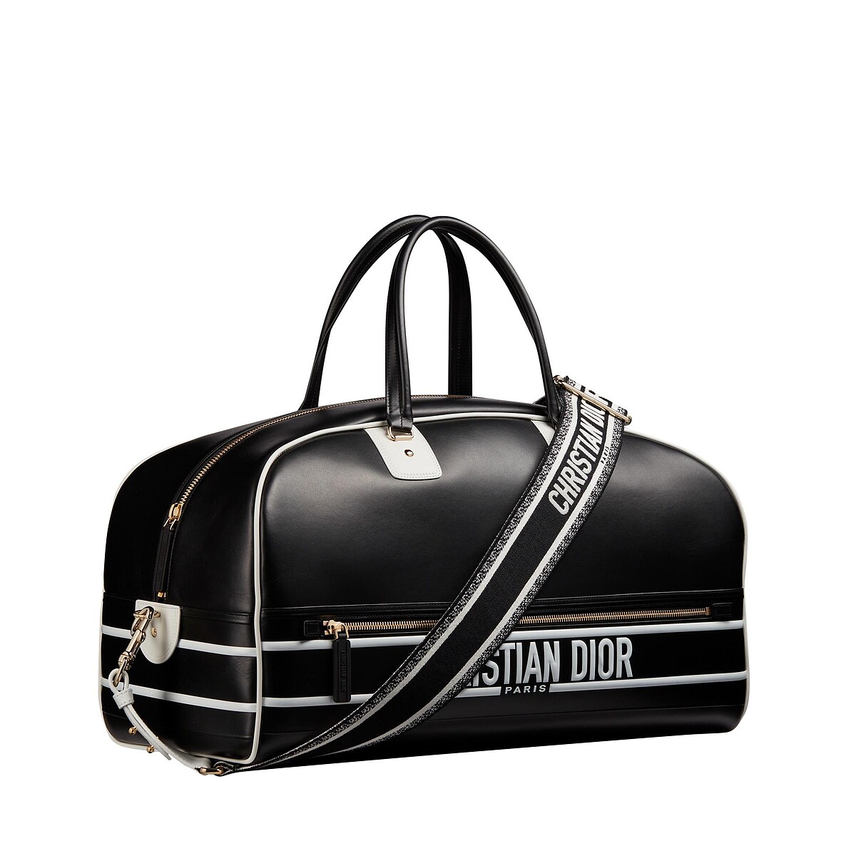 Dior Vibe Zip Bowling 黑色小牛皮大型提包，NT$190,000