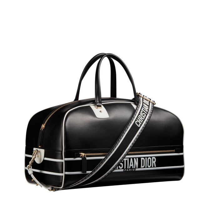 Dior Vibe Zip Bowling 黑色小牛皮大型提包，NT$190,000