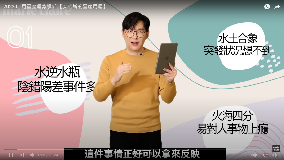 2022 01月星座運勢解析 【安格斯的星座月運】