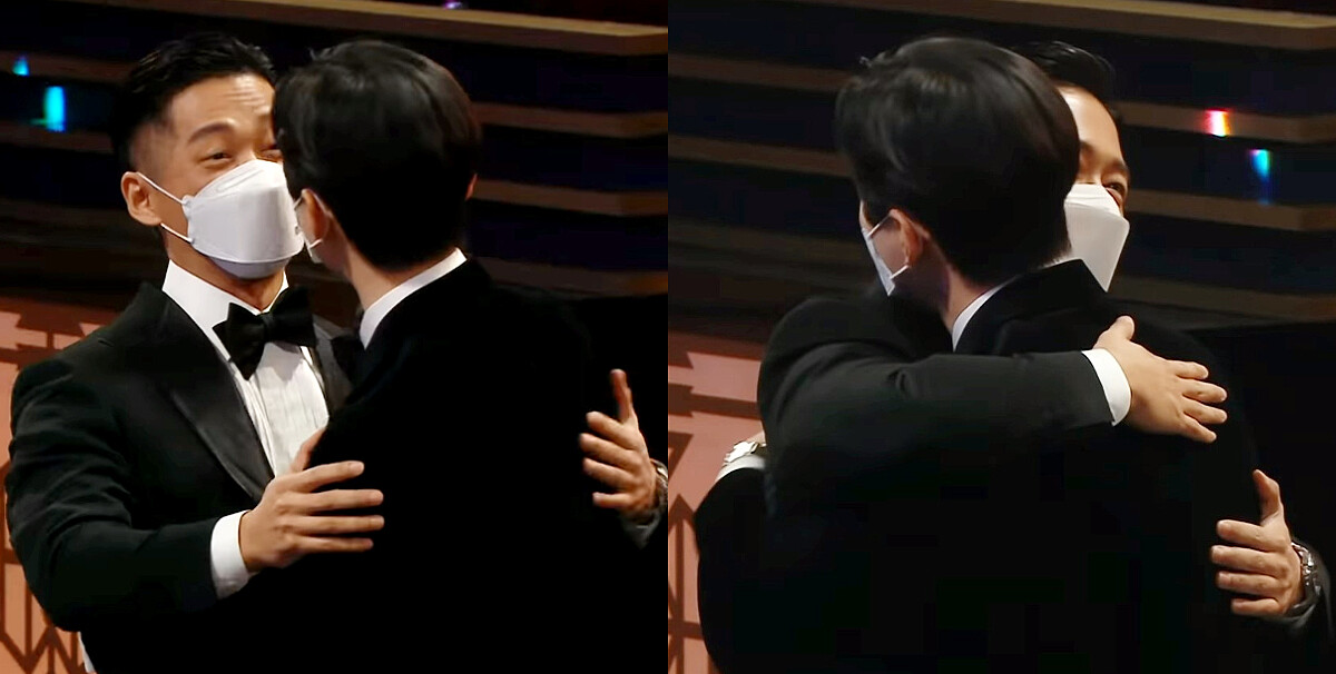 李俊昊祝賀南宮珉獲MBC大賞前往擁抱致意 Photo/MBC