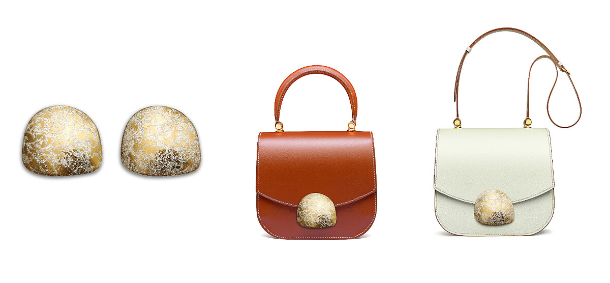 SAUVEREIGN Pure系列傳世金箔扣搭配Aphrodite系列包款。