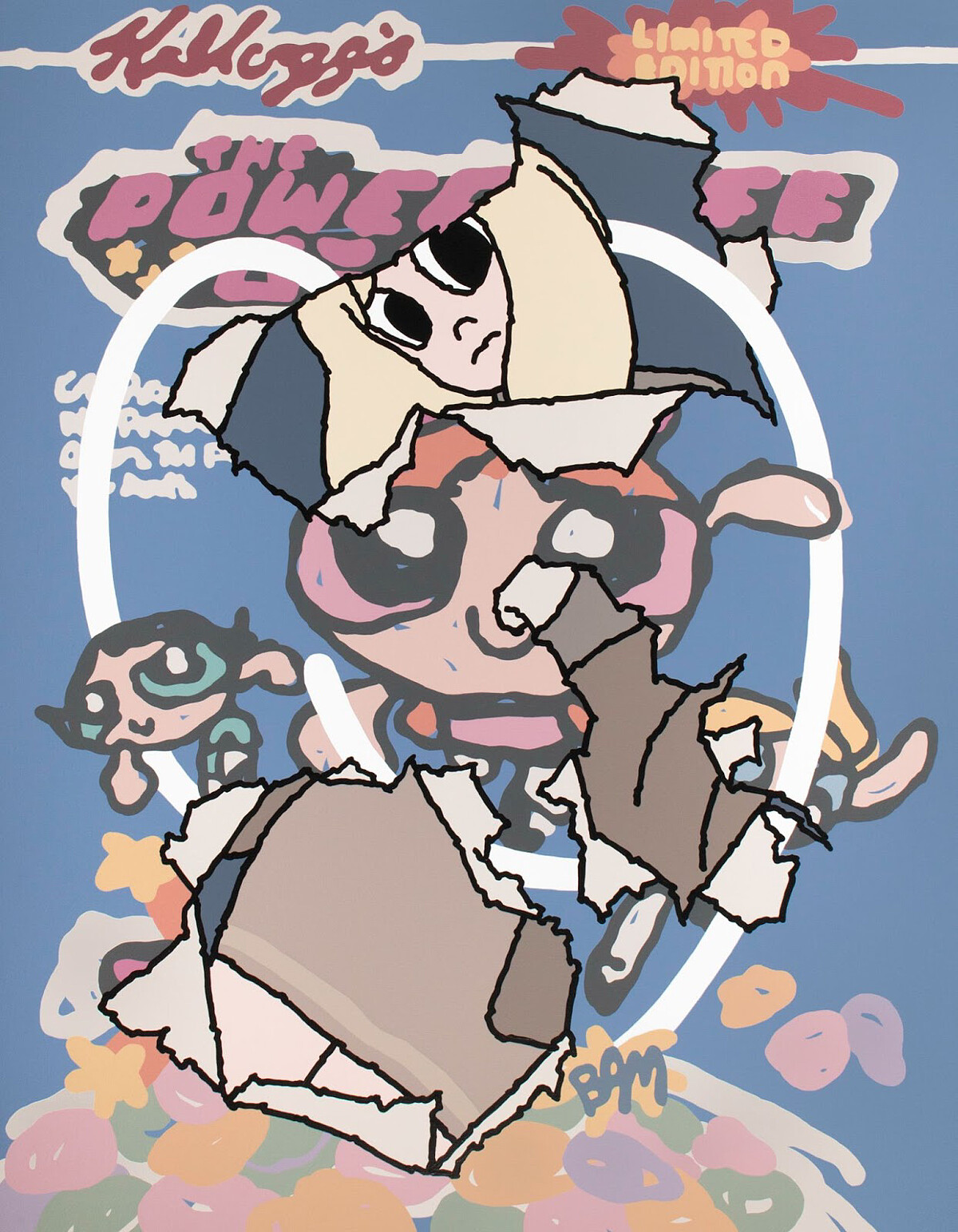 333畫廊，朱晨維，神秘盒子06，壓克力顏料，116.5 x 91 cm，2021年。