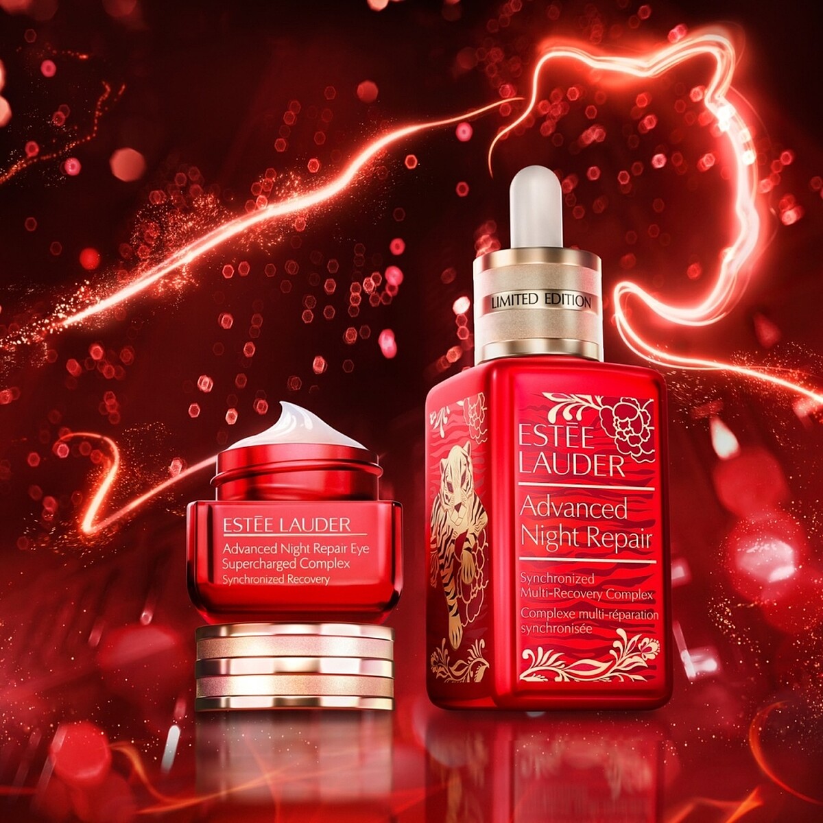 雅詩蘭黛2022虎年新春限定系列強運登場主視覺。