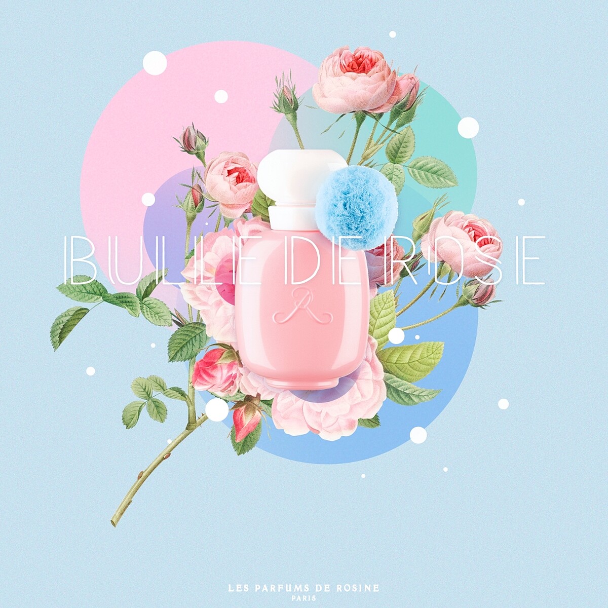 Les Parfums de Rosine玫瑰心2022新香水Bulle de Rose泡泡玫瑰主視覺。