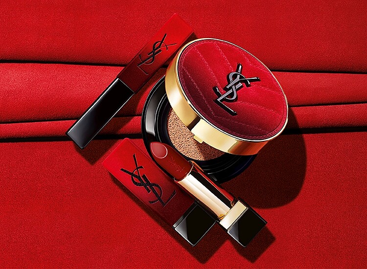 YSL 2022情人節熾熱絨情限定版形象圖。