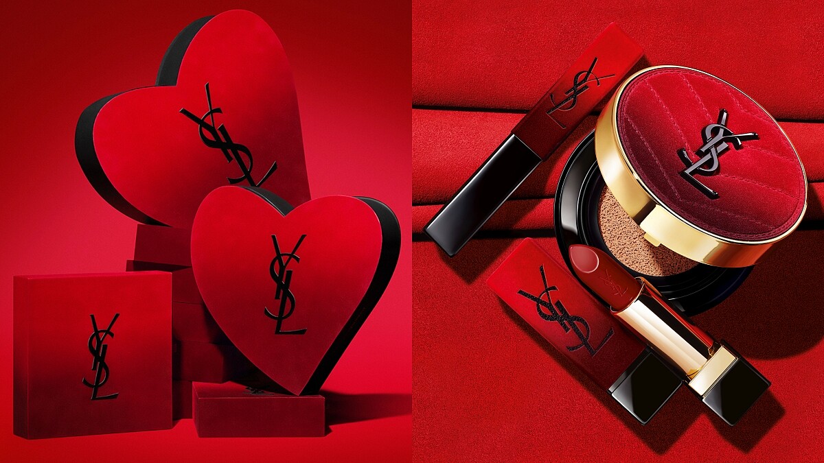 YSL 2022情人節用紅絲絨大膽說愛！小黑條1966絕美紅棕色必須擁有