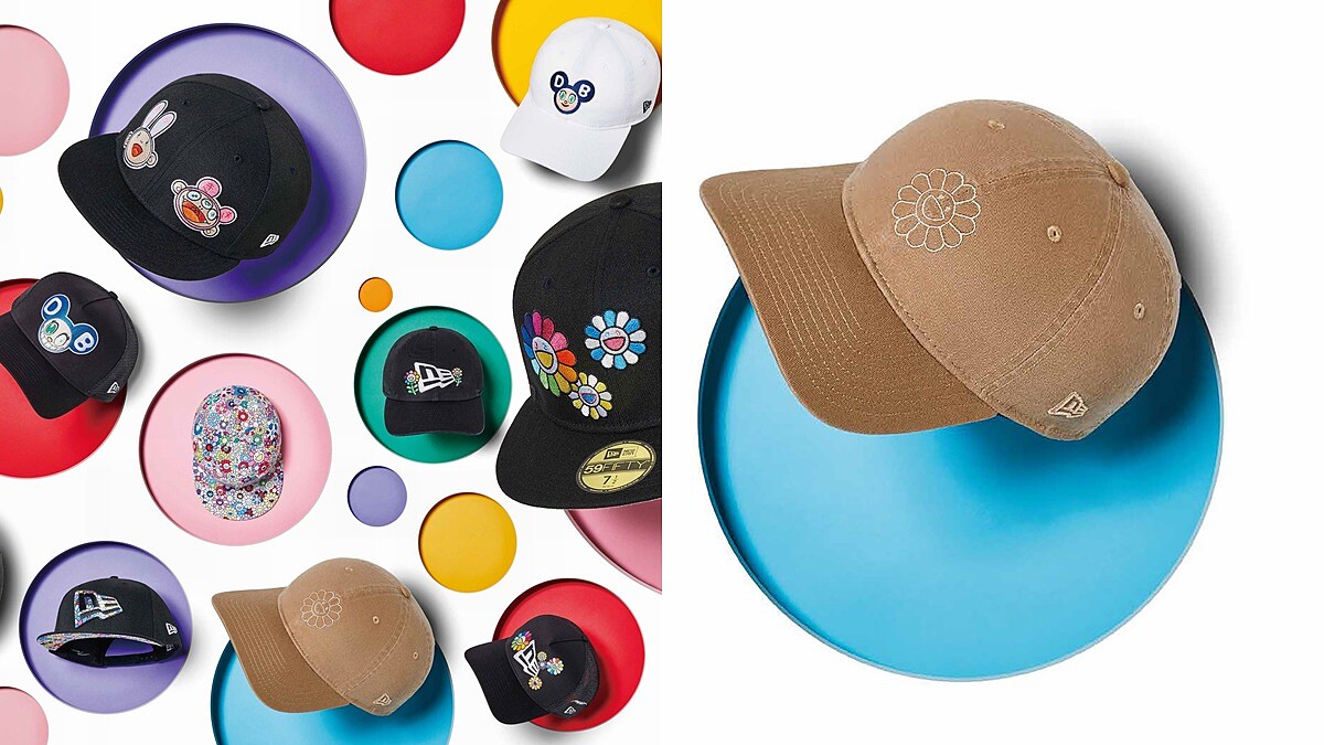 New Era X村上隆首度合作！微笑小花躍上16款經典帽，還有冬季必備的毛帽