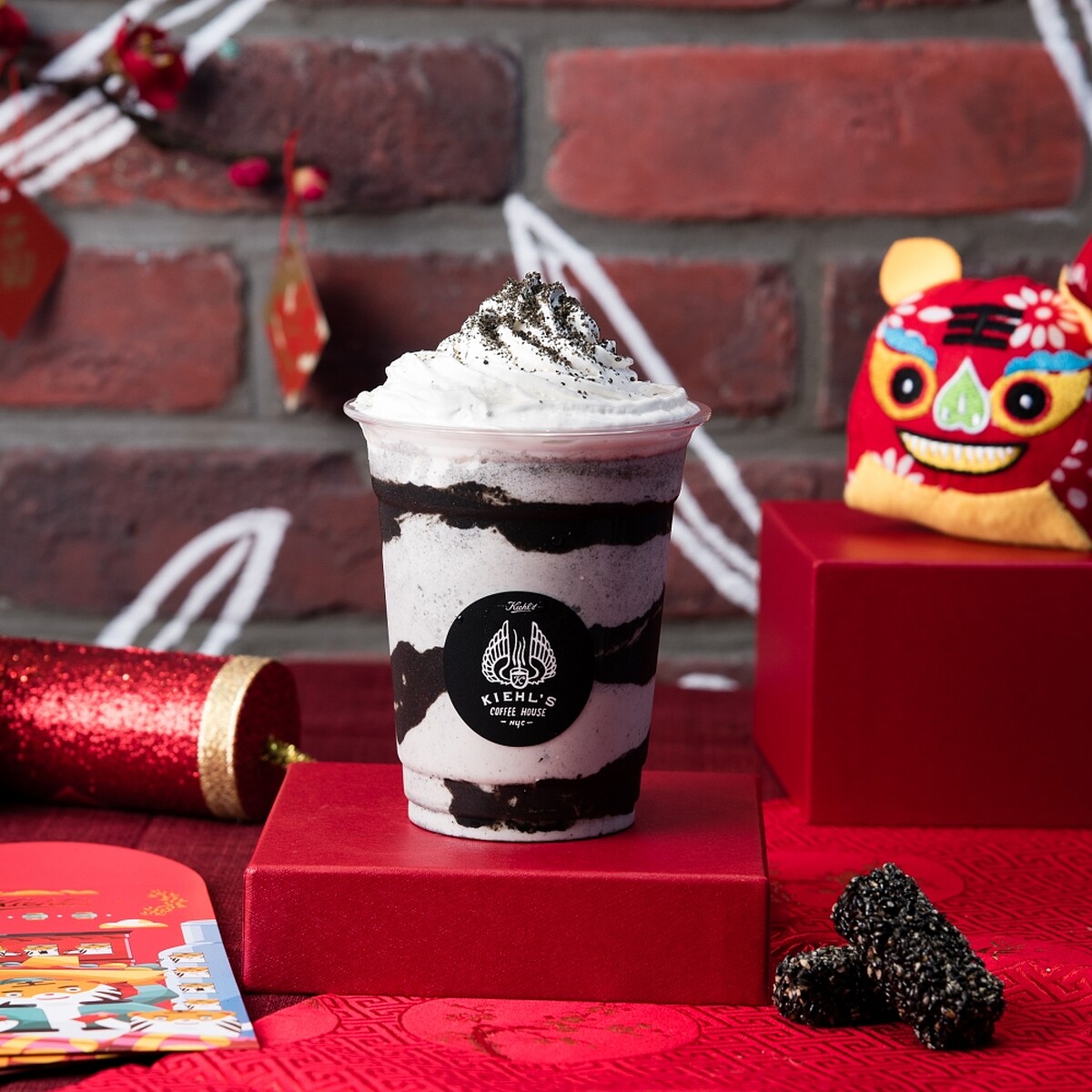 KIEHL&rsquo;S COFFEE HOUSE虎年限定-芝麻虎紋奶昔，NT150