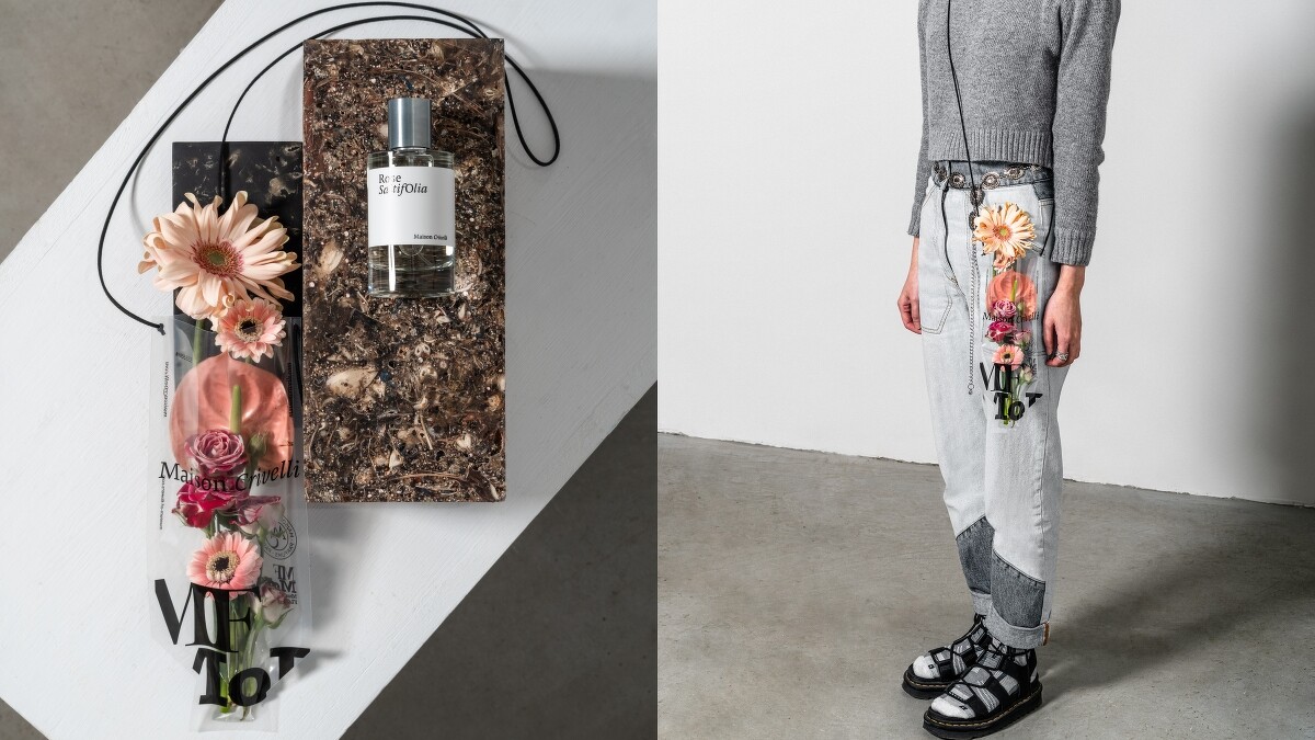 Museum of FLOWERS X Maison Crivelli千鹽玫瑰聯名花袋。