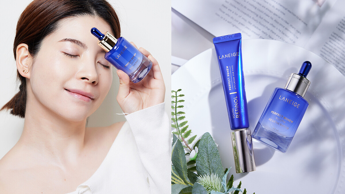 開春亮相直接-5歲！韓國賣到缺貨的蘭芝超完美雙星：撫紋小藍管+修護小電瓶一次入手、1周養出歐逆緊緻逆齡V顏～