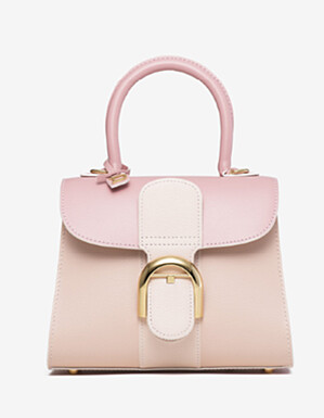 DELVAUX 粉色漸層手提包，NT189,100。