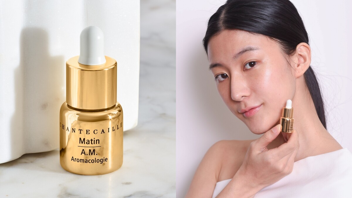 香緹卡極緻純金賦活日間安瓶使用情境。