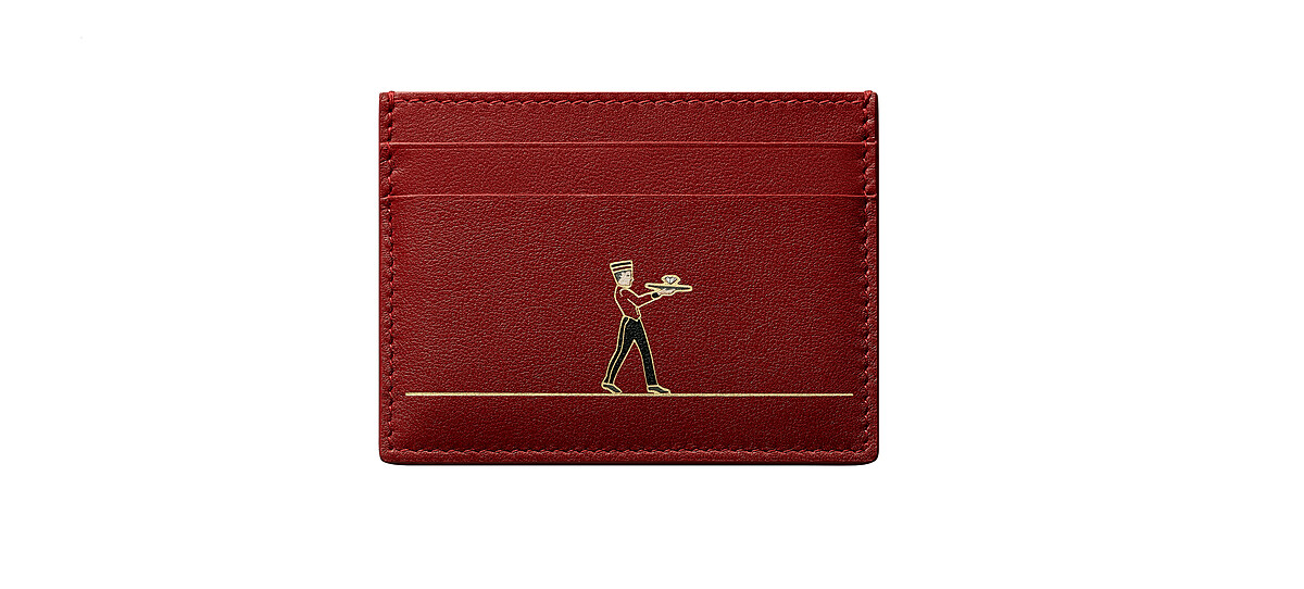 DIABOLO DE CARTIER系列卡片夾，10x7.5cm，小牛皮，參考價格約NT$6,450。