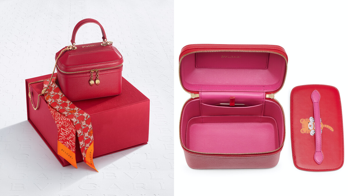 BVLGARI小牛皮珠寶盒包包，售價NT$84,100