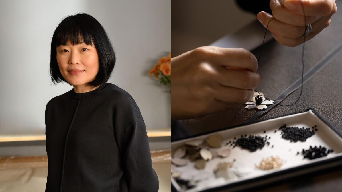 日本刺繡藝術家杉浦今日子(Kyoko Sugiura)。