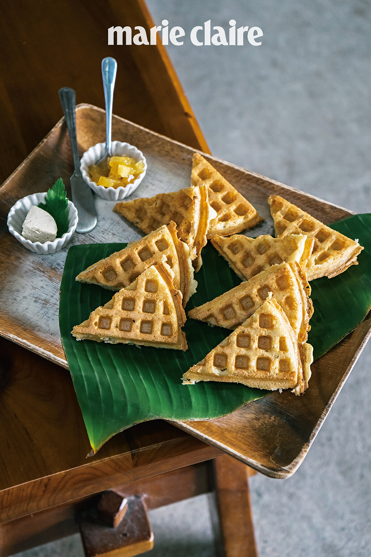 最近更開發了使用米穀粉製作的鬆餅。