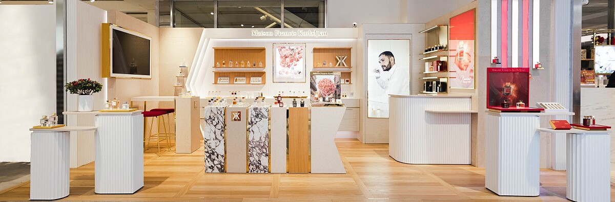 Maison Francis Kurkdjian(簡稱MFK)全球最新形象店首次登台，2022/1/22台中新光三越風光亮相。