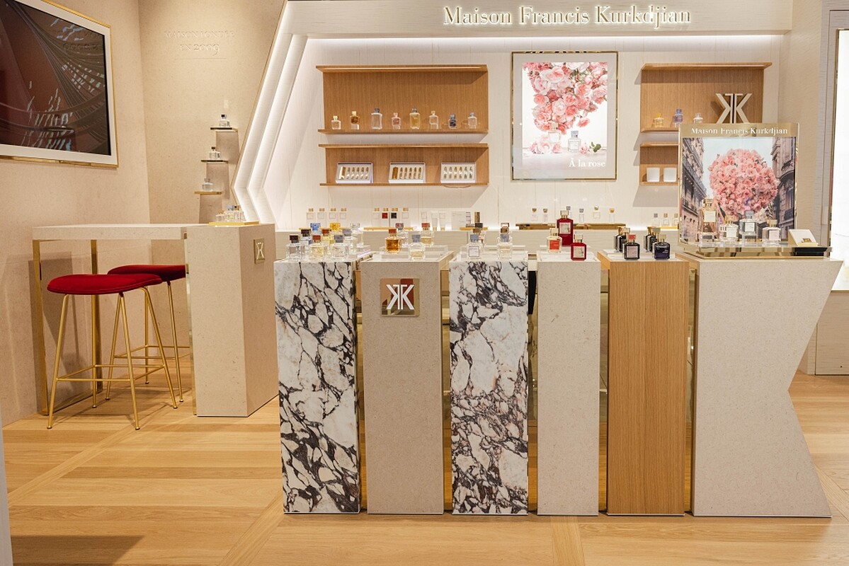 Maison Francis Kurkdjian(簡稱MFK)台中新光三越全球形象店店景。