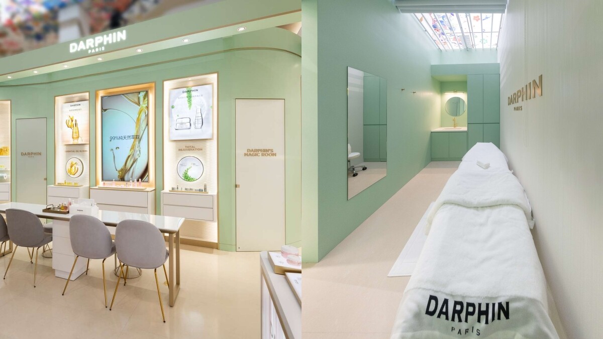 DARPHIN遠東竹北精品概念店景與獨立護膚間。
