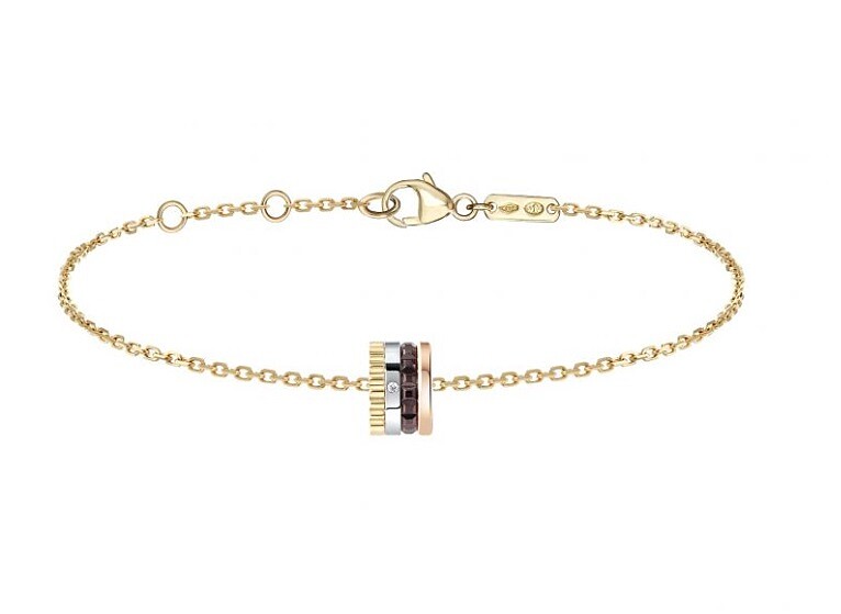 Boucheron 寶詩龍 Quatre系列手鍊，18K白金、黃金和玫瑰金，售價NT$61,500
