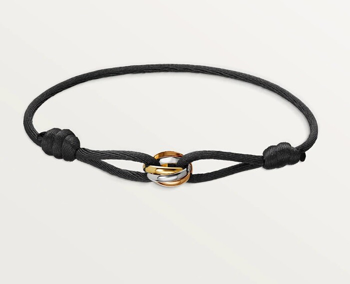 Cartier 卡地亞Trinity系列三環戒絲繩手環 售價NT$18,700