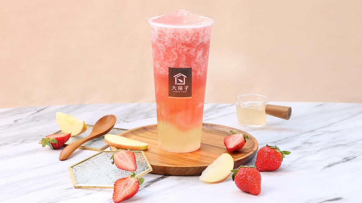 草莓飲品加一！大苑子「莓好艾波」新登場，加入愛玉超清爽