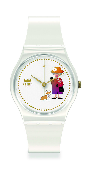 Swatch女王駕到紀念腕錶34mm,NT3,150
