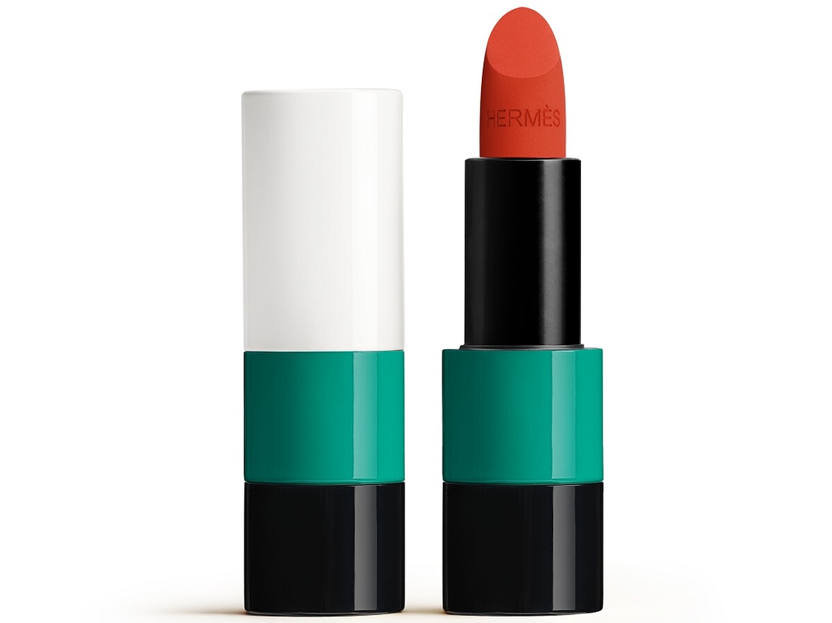 Hermes愛馬仕Rouge Hermès 2021秋冬限定色唇膏(#71 Orange Brûlé炙熱橘紅)，NT2,500
