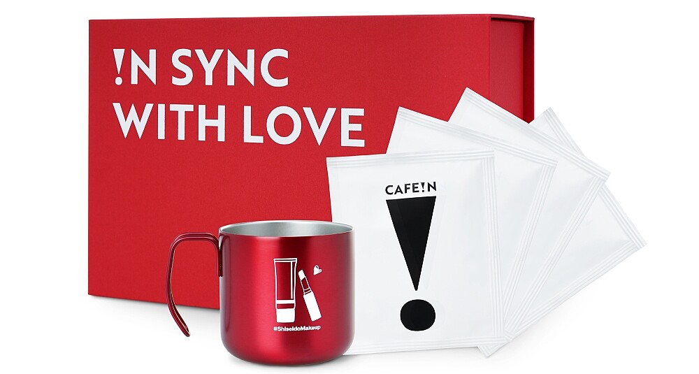 SHISEIDO資生堂超進化底妝 X 質感咖啡店CAFEIN超進化戀愛禮盒內容物。