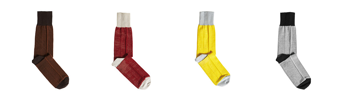 Homme Pliss&eacute; Issey Miyake彩糖旋曲襪，NT 1,300