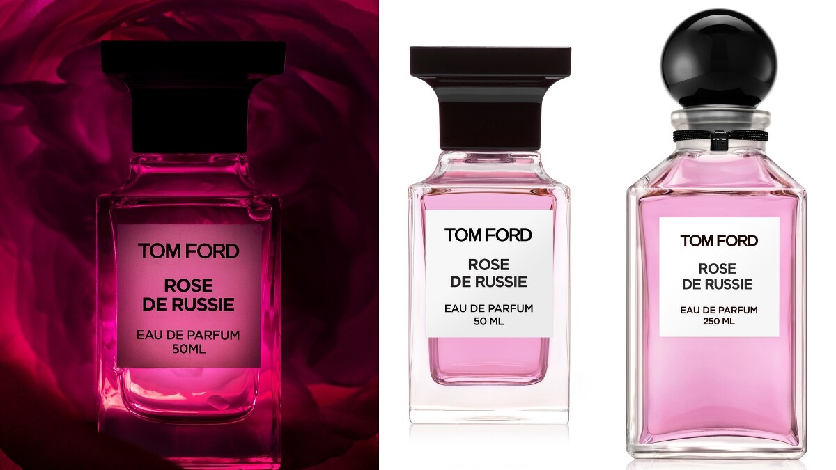 TOM FORD私人調香系列玫瑰秘境-ROSE DE RUSSIE俄羅斯玫瑰50ml，NT8,500、250ml，NT1,9000