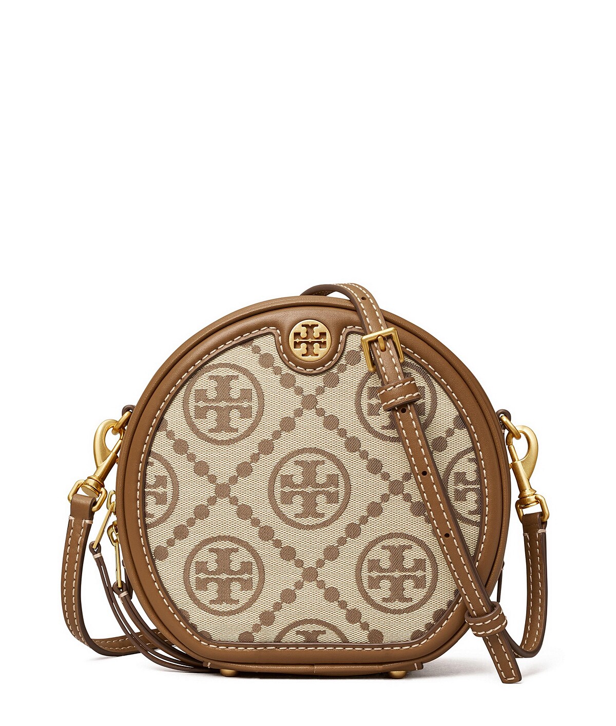 Tory Burch T Monogram滿月包（榛果棕色）