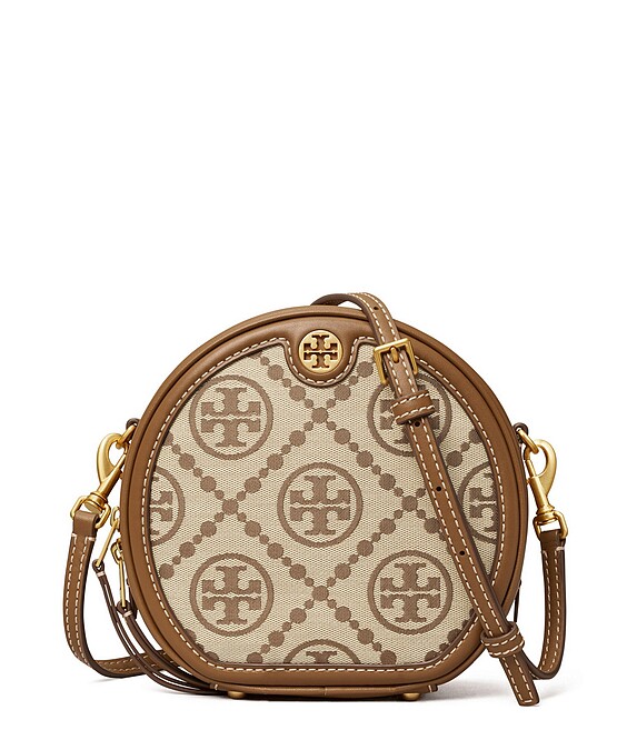 Tory Burch T Monogram滿月包（榛果棕色）