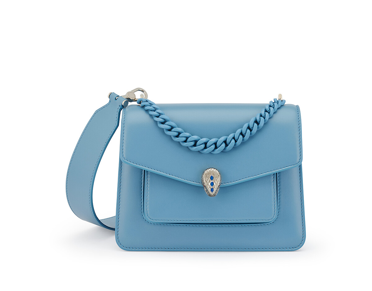 Serpenti Forever Maxi Chain小牛皮肩背包，NT 87,000