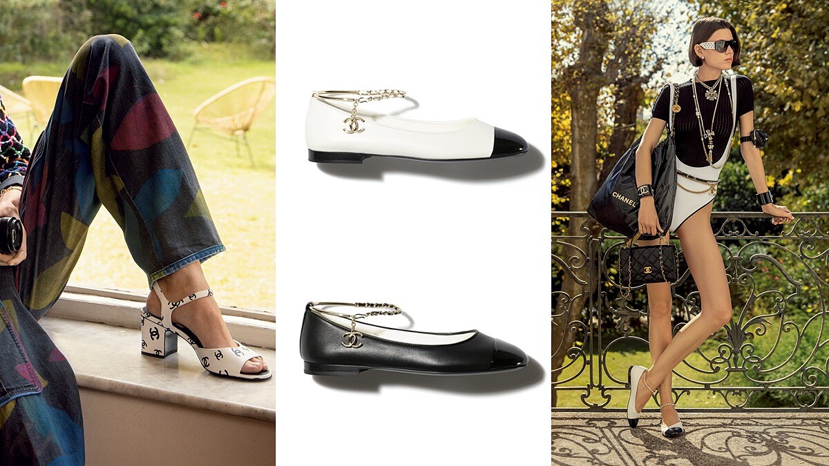 香奈兒雙色芭蕾舞鞋再進化！設計亮點、繽紛配色帶你看，還有雙C Logo高跟涼鞋