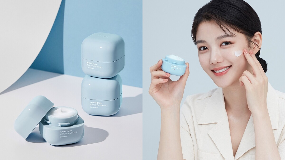 蘭芝水酷系列升級第七代，全新保濕概念抵抗「數位乾燥」，藍色小方塊外型意外可愛