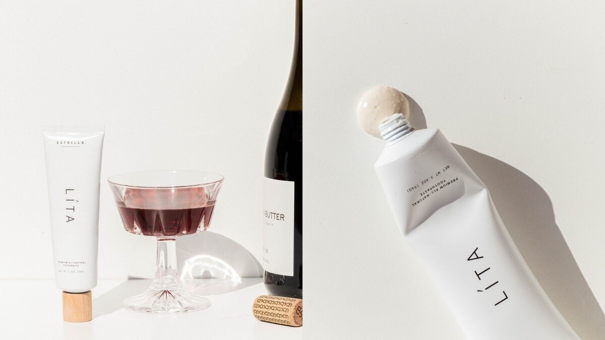 ESTRELLA LÍTA 經典全護精油牙膏，刷掉早晨的口氣、強化牙齒且滋潤牙齦，帶來持續一整天的清新感覺。96g，NT680。