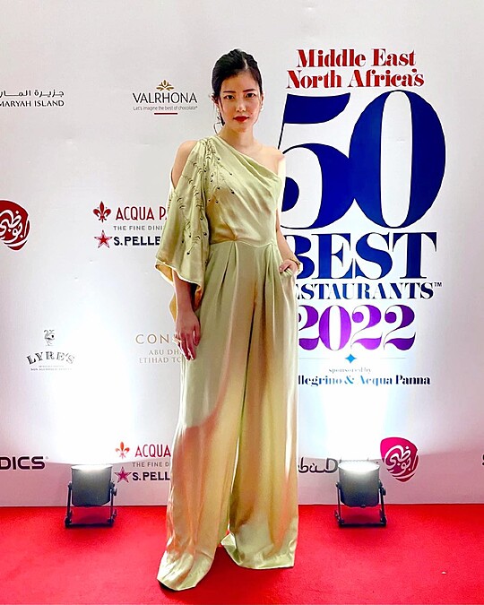 出席「2022 Middle East North Africa's 50 Best Restauraunts」頒獎典禮現場。
