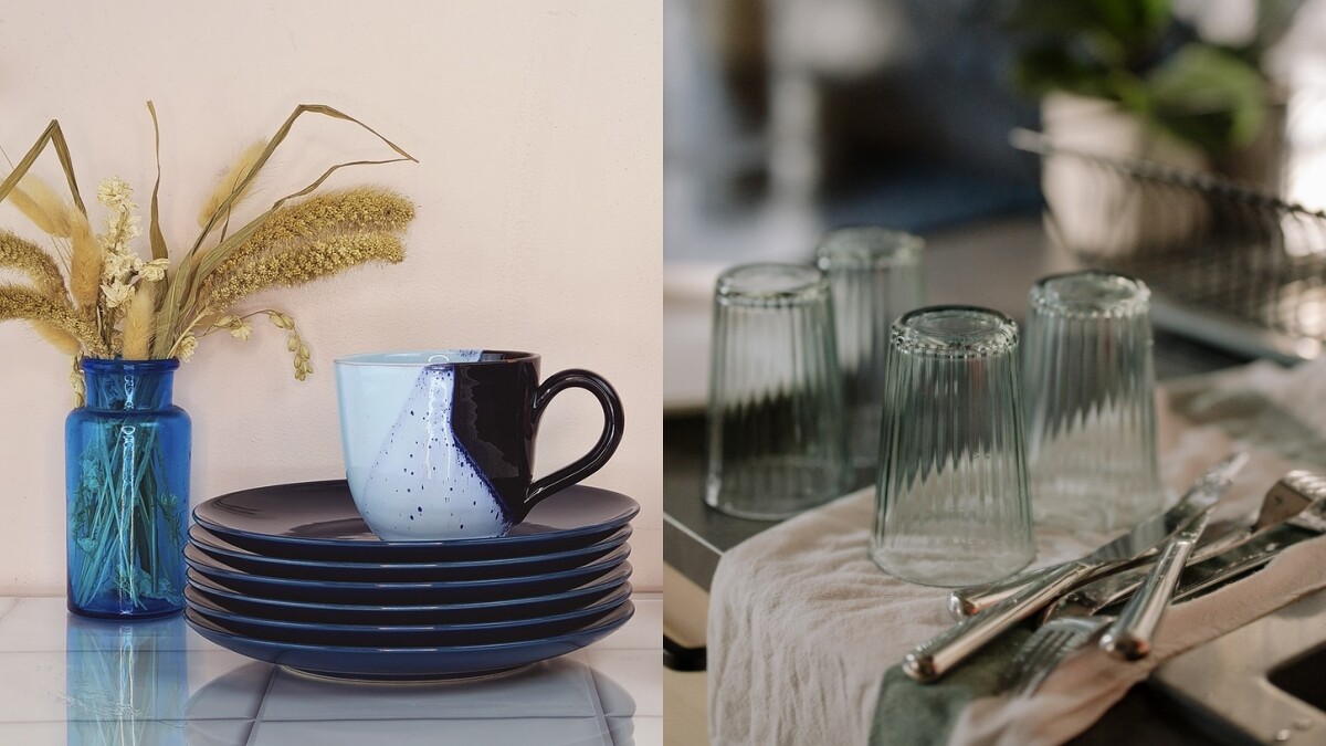 洗完碗後，碗盤確認完全乾燥再收納。