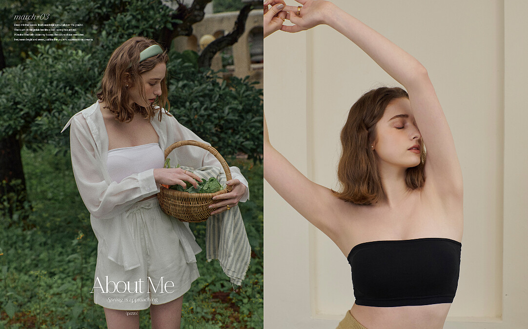 PAZZO About me系列爆乳款平口BRA TOP、滑面短褲