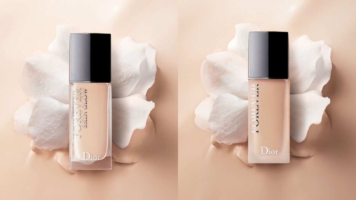 2022 全新 迪奧超完美持久粉底液，左柔光、右柔霧 