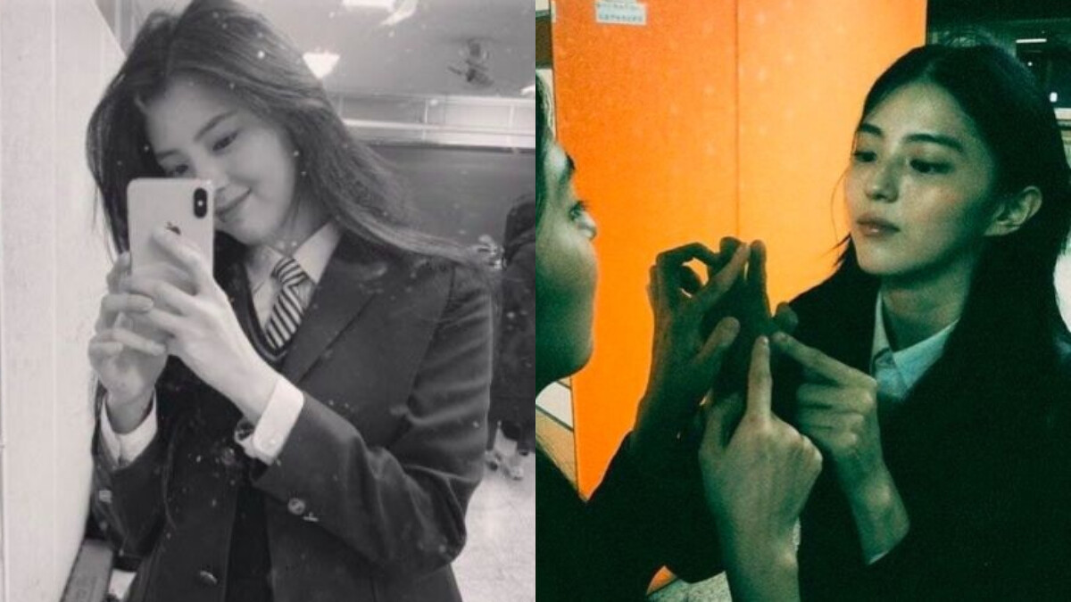 韓韶禧高中時期便貌美如花