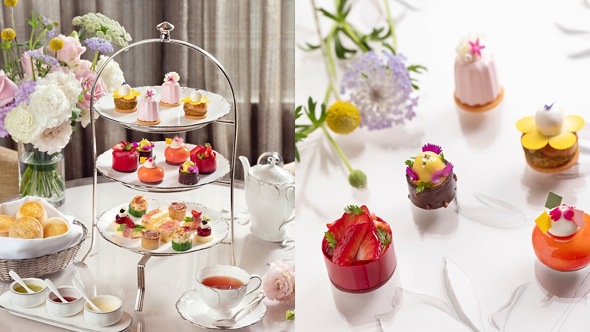 台北文華東方酒店端春季下午茶！草莓、杏桃結合繽紛花朵外型，視覺味覺都甜蜜滿分