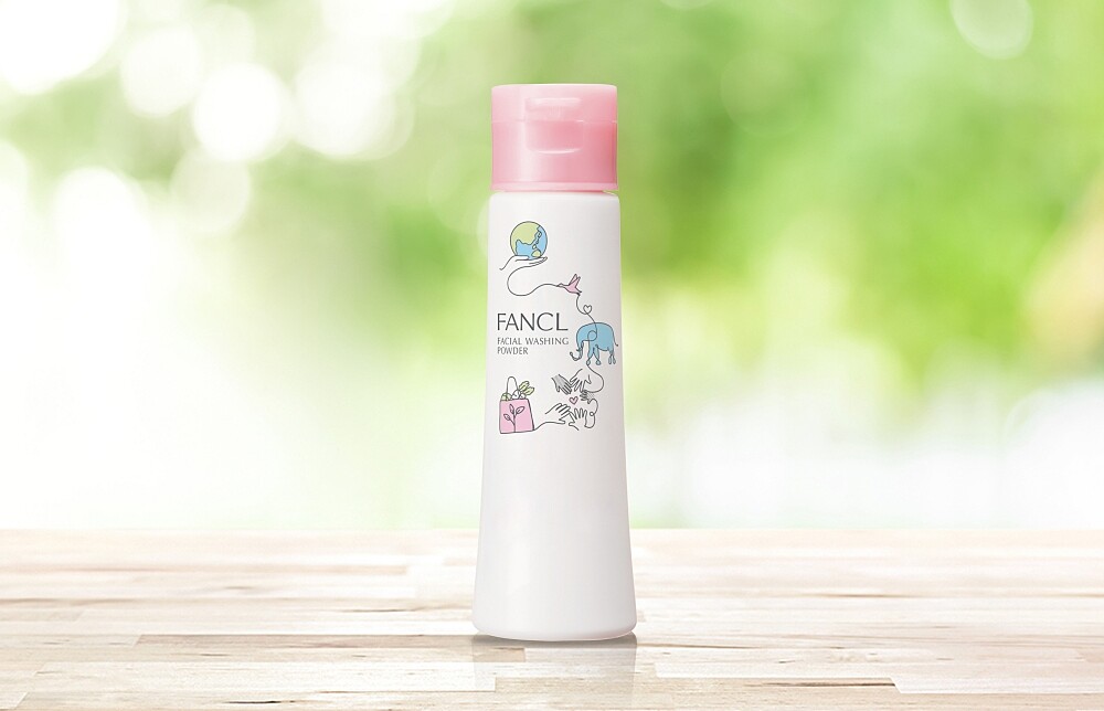 FANCL淨膚柔滑潔顏粉-環境永續限定版情境圖。