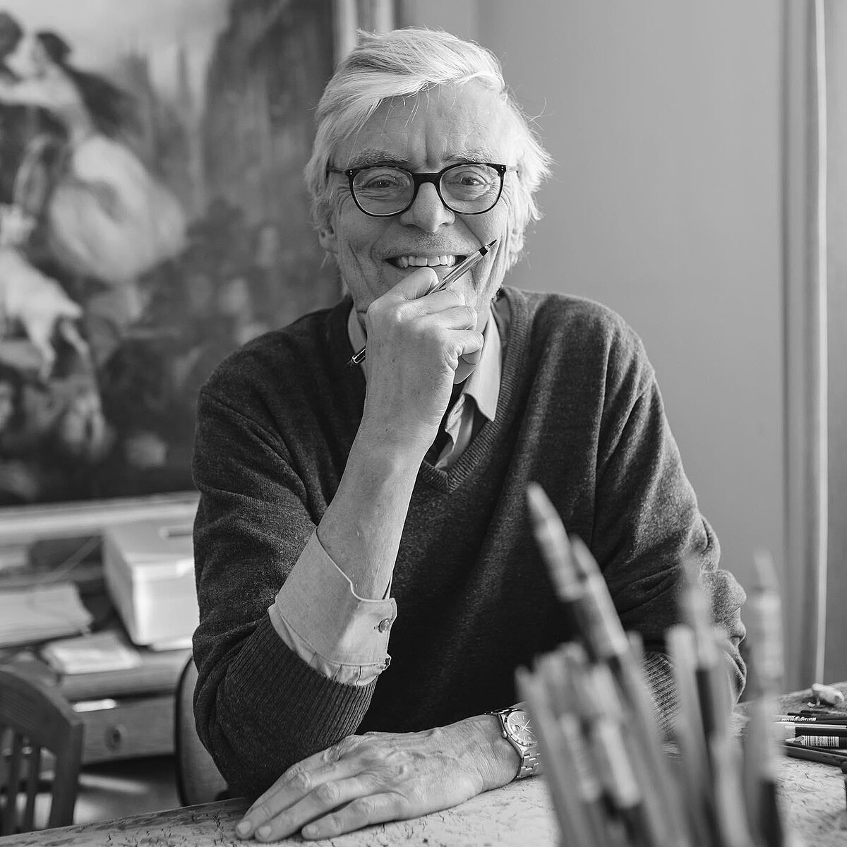 比利時插畫家馮索瓦．史奇頓（Fran&ccedil;ois Schuiten）。