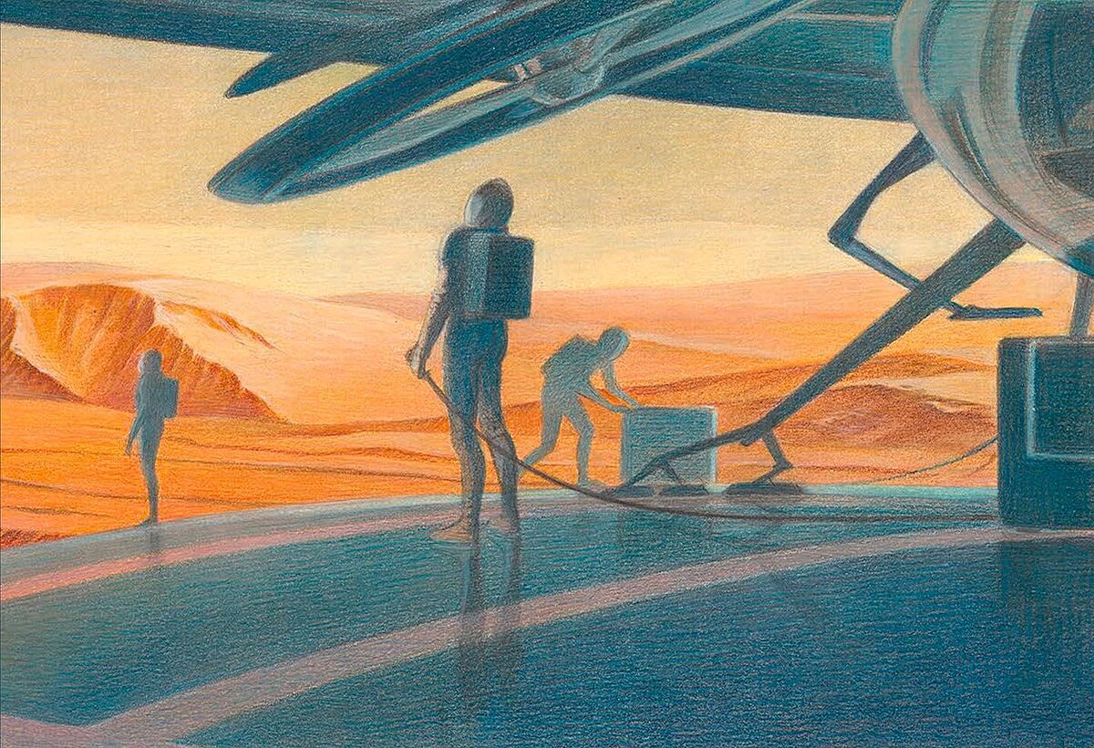 講述火星探險的故事。