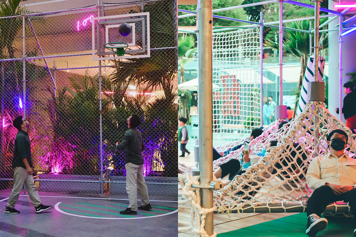 打包運動場創造一個與運動相遇的驚喜， 民眾看到裝置，激起想動一動身體的欲望，培養運動習慣。