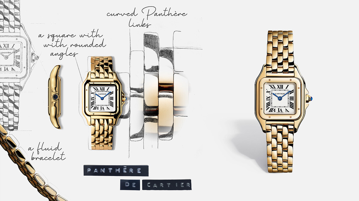 Panth&egrave;re de Cartier美洲豹腕錶，小型款。 