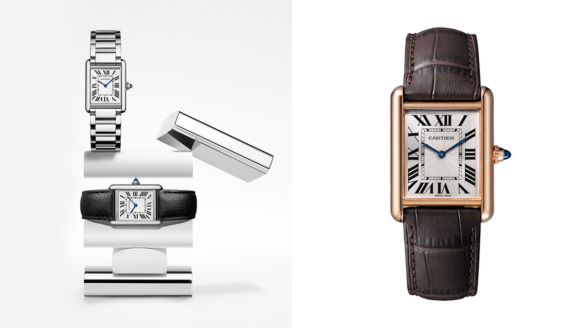 Tank腕錶，大型款。 