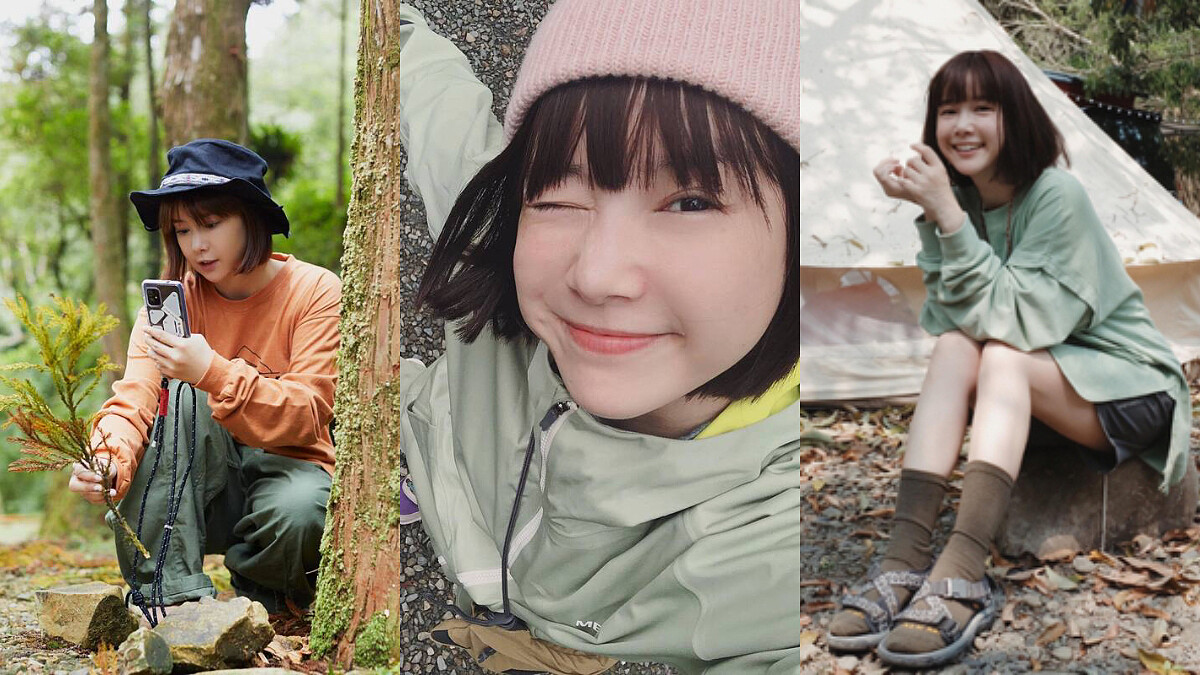 Outdoor 也能美美噠，李佳穎「露營穿搭」俐落又率性，打卡美照超吸讚！